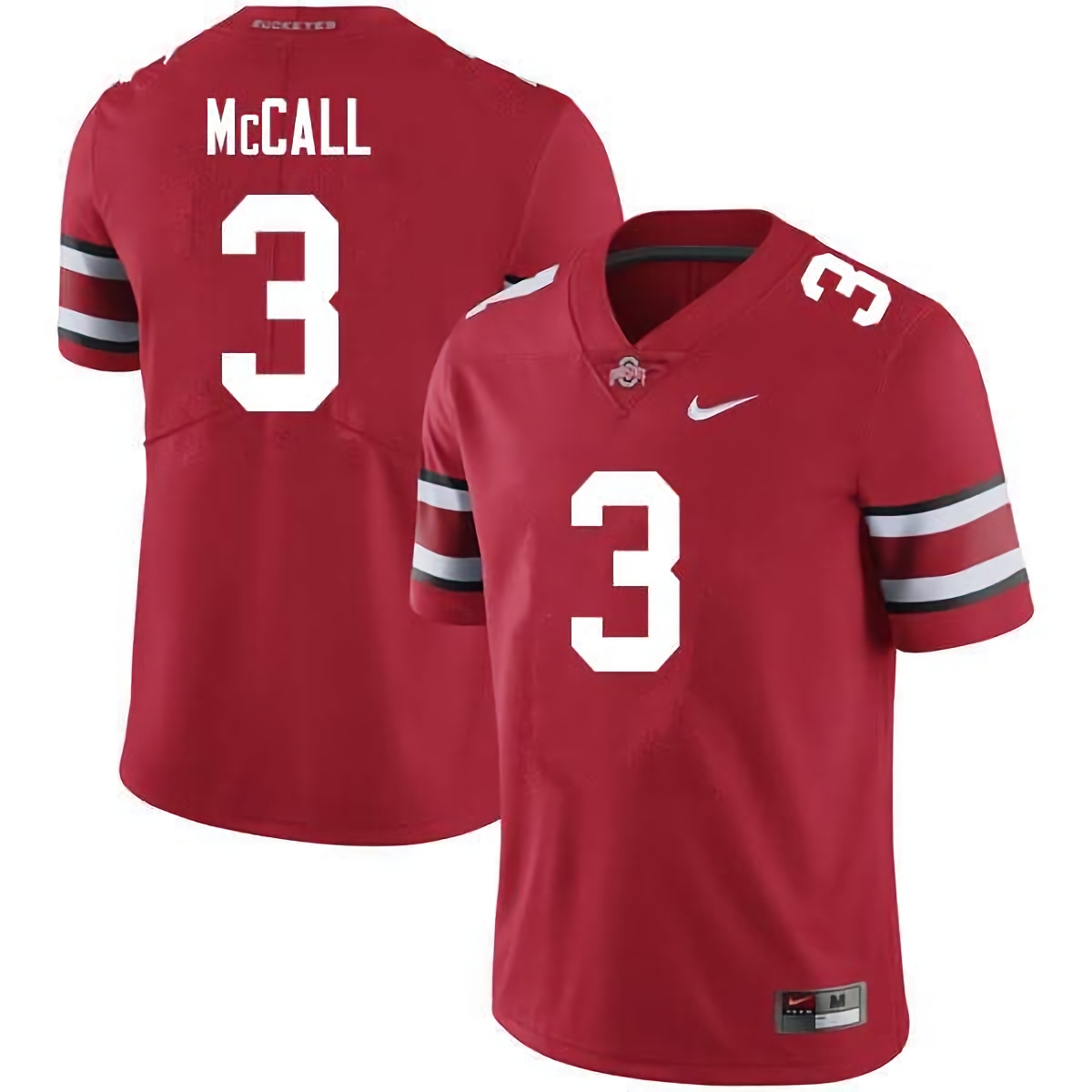 Demario McCall Ohio State Buckeyes Men's NCAA #3 Nike Scarlet College Stitched Football Jersey JCS7356QC